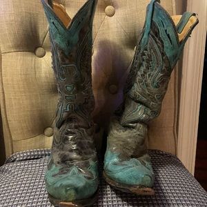 Custom cowboy boots.